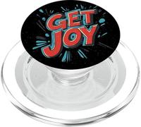 Find Your Cheerful Side with this Get Joy Emblem PopSockets PopGrip for MagSafe