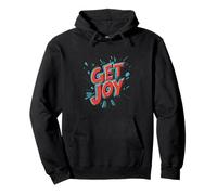 Find Your Cheerful Side with this Get Joy Emblem Pullover Hoodie