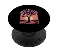 Find Your Desert Soul Joshua Tree Sunset Scene PopSockets Adhesive PopGrip