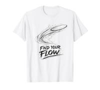 Find Your Flow Golfer Frisbee Golf Frolf Throw Shirt T-Shirt