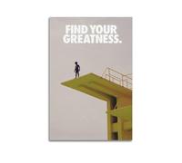 Find Your Greatness Wall Art, Minimalist Print, Self-Discovery Poster, Elegant Canvas Picture Artistic Wall Mural Modern Hanging Decor Poster08x12inch(20x30cm)