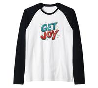 Find Your Happiness with this Get Joy Costume Raglan Baseball Tee