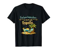 Find Your Happy Place Tequila Beach Party Crew T-Shirt