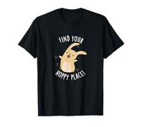 Find Your Hoppy Place Funny Rabbit Pun T-Shirt