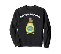 Find Your Inner Meow Cat Yoga Avocado Meditation Calm Souls Sweatshirt