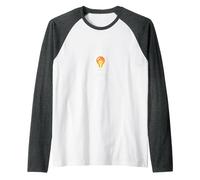 Find Your Inspirational Light Bulb Raglan Baseball Tee, Men, Dark Heather Grey/White, Large