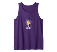 Find Your Inspirational Light Bulb Tank Top, Men, Purple, X-Large