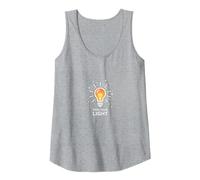 Find Your Inspirational Light Bulb Tank Top, Women, Heather Grey, XX-Large