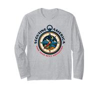Find Your Next Adventure Scouting America Retro Compass Art Long Sleeve T-Shirt