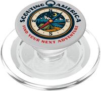 Find Your Next Adventure Scouting America Retro Compass Art PopSockets PopGrip for MagSafe