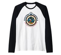 Find Your Next Adventure Scouting America Retro Compass Art Raglan Baseball Tee