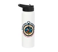 Find Your Next Adventure Scouting America Retro Compass Art Stainless Steel Insulated Water Bottle