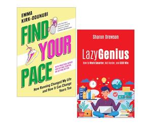 Find Your Pace by Emma Kirk-Odunubi & Lazy Genius by Sharon Drewson 2 Books Collection Set
