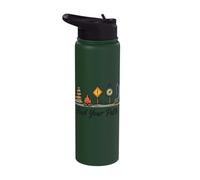 Find Your Path Compass Hiking Journey Stainless Steel Insulated Water Bottle