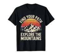 Find Your Path Explore The Mountains Adventure Hiking T-Shirt