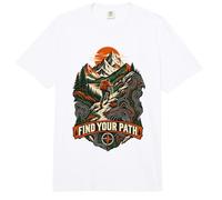 FIND Your Path Hiking Backpacker Mountain Route Graphic Comfort Colors Adult Heavyweight T-Shirt