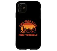 Find Your Peak Find Yourself Inspirational Mountain Climbing Case for iPhone 11