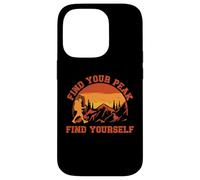 Find Your Peak Find Yourself Inspirational Mountain Climbing Case for iPhone 14 Pro