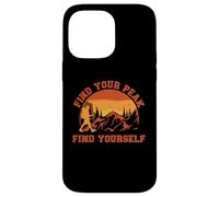 Find Your Peak Find Yourself Inspirational Mountain Climbing Case for iPhone 14 Pro Max