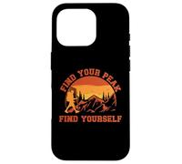 Find Your Peak Find Yourself Inspirational Mountain Climbing Case for iPhone 16 Pro
