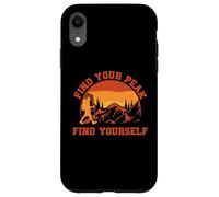 Find Your Peak Find Yourself Inspirational Mountain Climbing Case for iPhone XR