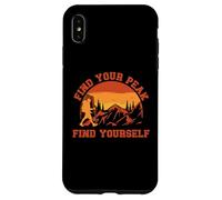 Find Your Peak Find Yourself Inspirational Mountain Climbing Case for iPhone XS Max