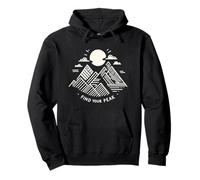 Find Your Peak Minimalist Mountain Pullover Hoodie