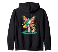 Find Your Place In The World Frog Fairycore Zip Hoodie