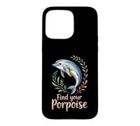 Find Your Porpoise Funny Whale Porpoise Ocean Case for iPhone 15 Pro Max