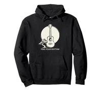 Find Your Rhythm Ukulele Bonsai Moon Pullover Hoodie