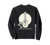 Find Your Rhythm Ukulele Bonsai Moon Sweatshirt