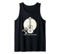 Find Your Rhythm Ukulele Bonsai Moon Tank Top