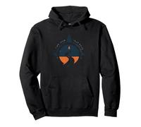 Find Your Road Inspirational Travel Adventure Pullover Hoodie, Adult Unisex, Black, XXL