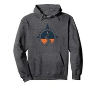 Find Your Road Inspirational Travel Adventure Pullover Hoodie, Adult Unisex, Dark Heather Grey, XL