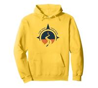 Find Your Road Inspirational Travel Adventure Pullover Hoodie, Adult Unisex, Lemon, L