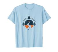 Find Your Road Inspirational Travel Adventure T-Shirt, Men, Baby Blue, XXL