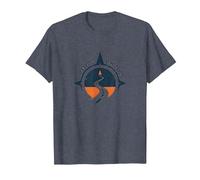 Find Your Road Inspirational Travel Adventure T-Shirt, Men, Heather Blue, XL