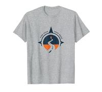Find Your Road Inspirational Travel Adventure T-Shirt, Men, Heather Grey, M