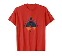 Find Your Road Inspirational Travel Adventure T-Shirt, Men, Red, XXL
