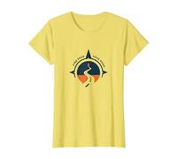 Find Your Road Inspirational Travel Adventure T-Shirt, Women, Lemon, 3XL