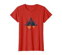 Find Your Road Inspirational Travel Adventure T-Shirt, Women, Red, XXL