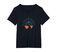 Find Your Road Inspirational Travel Adventure T-Shirt, Women's Plus, Black, 4X