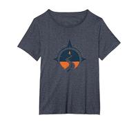 Find Your Road Inspirational Travel Adventure T-Shirt, Women's Plus, Heather Blue, 3X