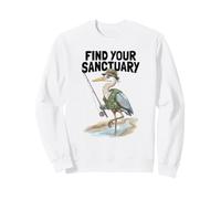 Find Your Sanctuary Nature Lover Quote Fly Fishing Humor Sweatshirt