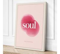 Find Your Soul Minimalist Canvas Wall Art Print 18x12 Inch