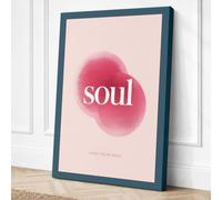Find Your Soul Minimalist Canvas Wall Art Print 24x16 Inch