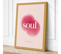 Find Your Soul Minimalist Canvas Wall Art Print 30x20 Inch