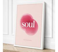 Find Your Soul Minimalist Canvas Wall Art Print 36x24 Inch