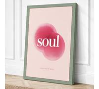 Find Your Soul Minimalist Canvas Wall Art Print 36x24 Inch