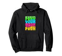 Find Your True Way - Motivation, Restart Design Pullover Hoodie